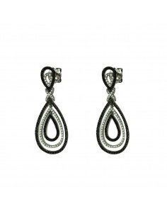 Pendientes oro blanco con...