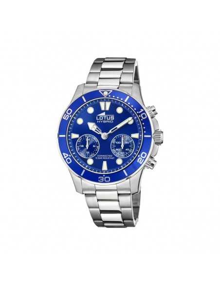 Reloj Lotus híbrido 18800/ Esfera azul - correa metálica