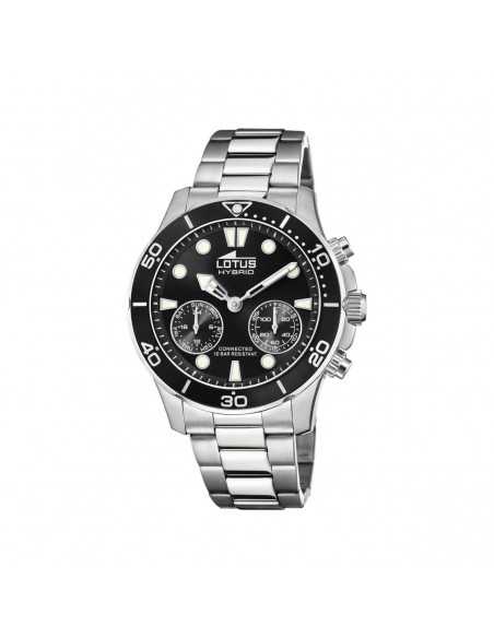Reloj Lotus híbrido 18800/2 Esfera negra - correa metálica