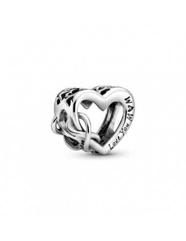 Heart and infinity sterling silver...