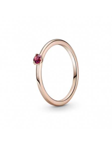Anillo en Pandora Rose Solitario Rojo 189259C01