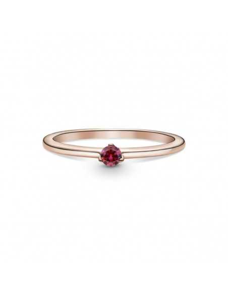 Anillo en Pandora Rose Solitario Rojo 189259C01