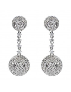 Pendientes oro blanco y...