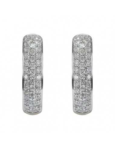 Criollas oro blanco con brillantes