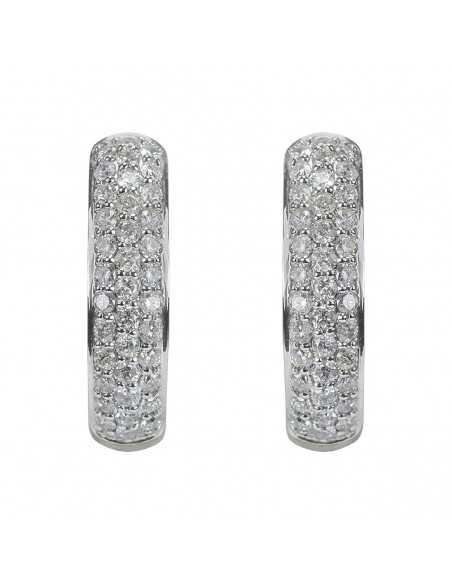 Criollas oro blanco con brillantes