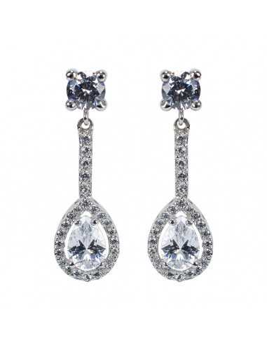 Pendientes para novias de lagrima oro...