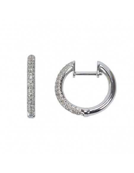 Aros oro con diamantes