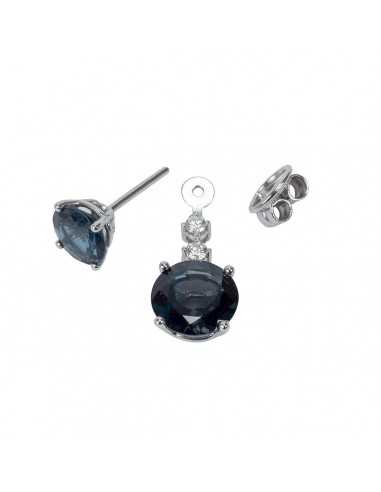 Par pendientes oro blanco con...