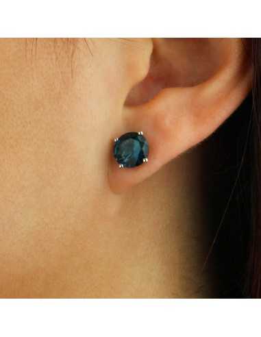 Par pendientes oro blanco con...