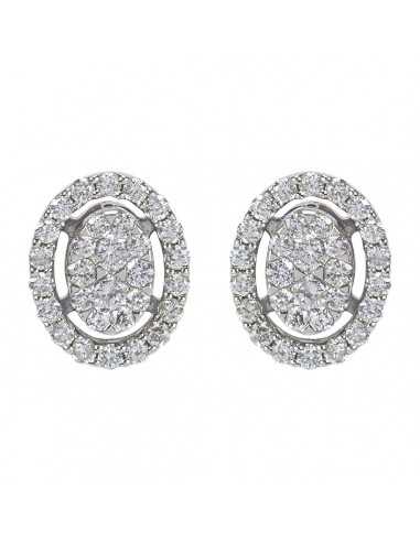 Pendientes para novias oro blanco y...