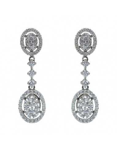 Pendientes para novias oro blanco y...