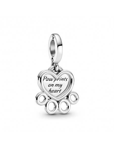 Charm colgante en plata de ley Corazones y Patas 799360C00