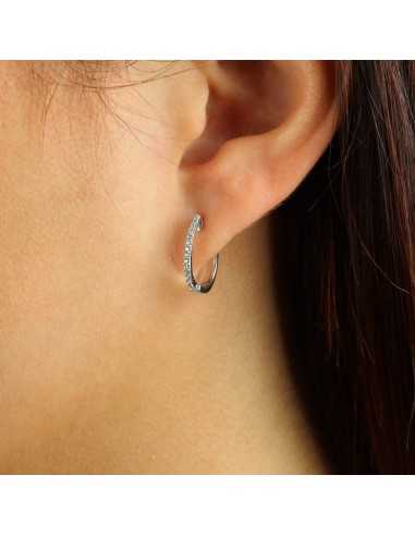 Aros oro con diamantes