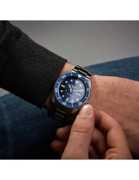 Reloj Seiko 5 Sports automático esfera azul SRPD51K1