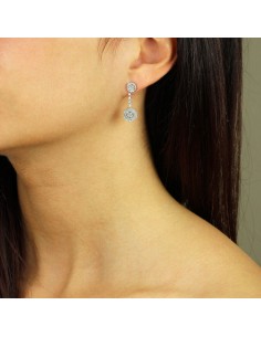 Pendientes oro blanco y... 2