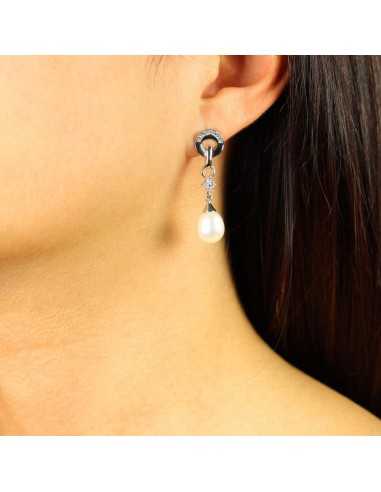 PENDIENTES ORO Y PERLA