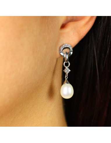 PENDIENTES ORO Y PERLA