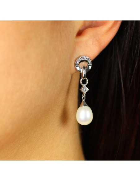 PENDIENTES ORO Y PERLA