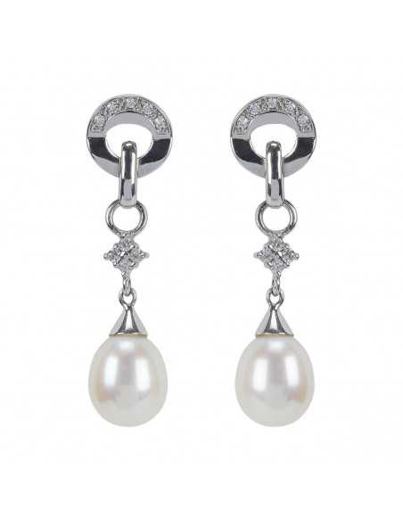 PENDIENTES ORO Y PERLA
