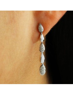 Pendientes Oro blanco 18k... 2