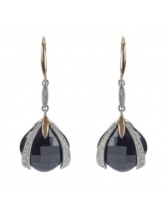 Pendientes oro bicolor con...