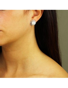 Pendientes oro blanco con... 2