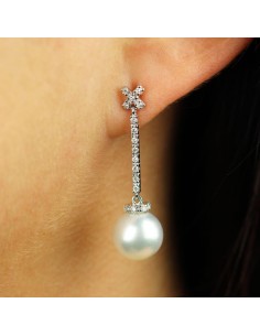 Pendientes oro blanco... 2