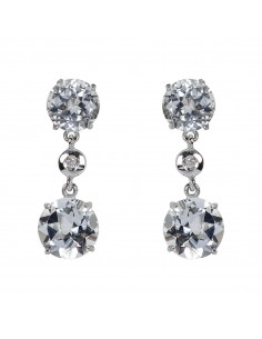 Pendiente Oro Blanco con...