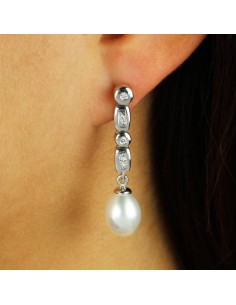 Pendientes Oro blanco con... 2