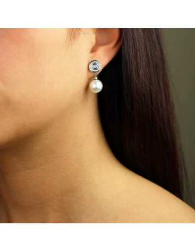 Pendiente Oro Blanco desmontable...