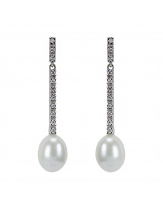 Pendientes oro blanco,...