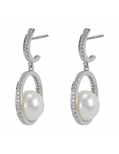 Pendientes con perla y...