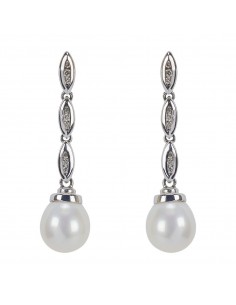 pendientes Oro blanco...