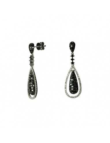 Pendientes oro blanco y diamantes...