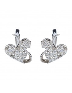 Par oro blanco y brillantes...