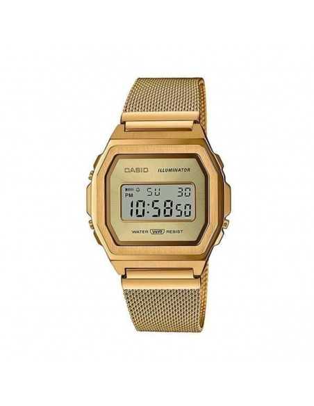 RELOJ CASIO RETRO-VINTAGE DORADO A1000MG-9EF