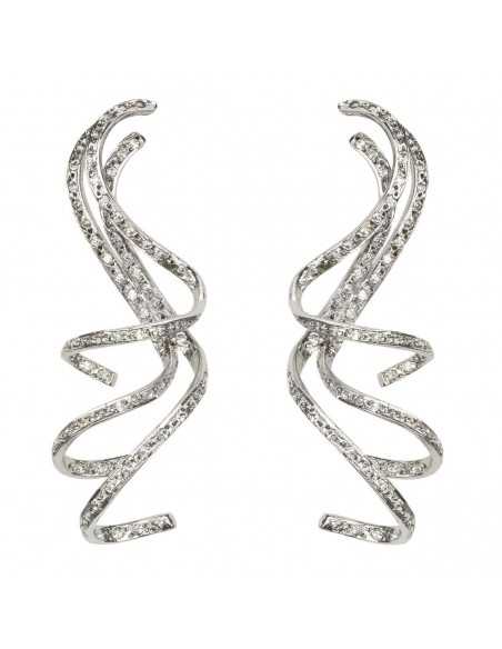 Pendiente de plata con circonitas