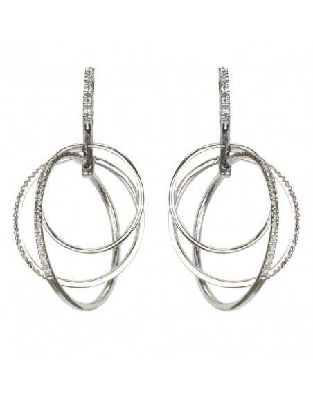 Pendientes plata y circonitas