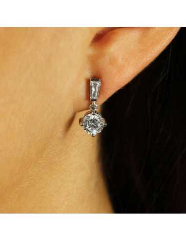 Pendiente plata de ley white NURUL