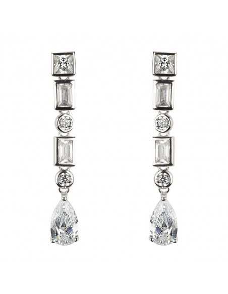 Pendientes white Hunyad