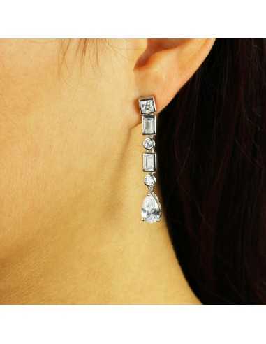 Pendientes white Hunyad