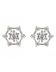 Pendientes plata white...