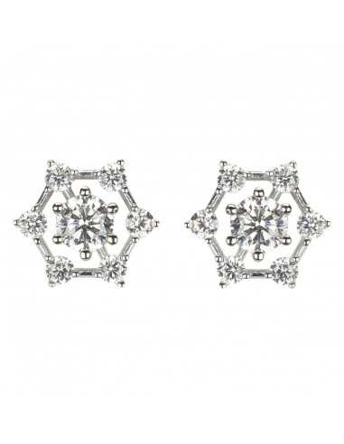 Pendientes plata white CHAMBORD