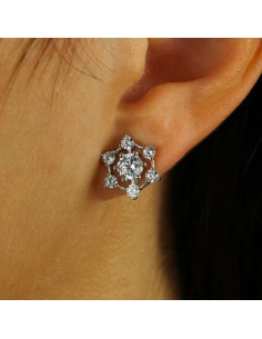 Pendientes plata white... 2