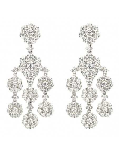 Pendientes plata rodio circonitas 136A0334