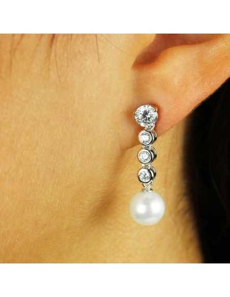 Pendientes white Mull