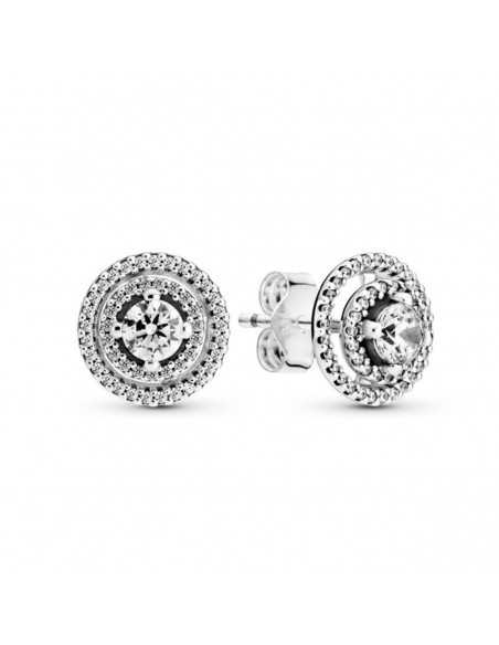 Pendientes Pandora Doble Halo Brillante 299411C01