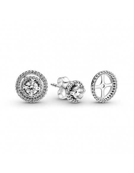 Pendientes Pandora Doble Halo Brillante 299411C01