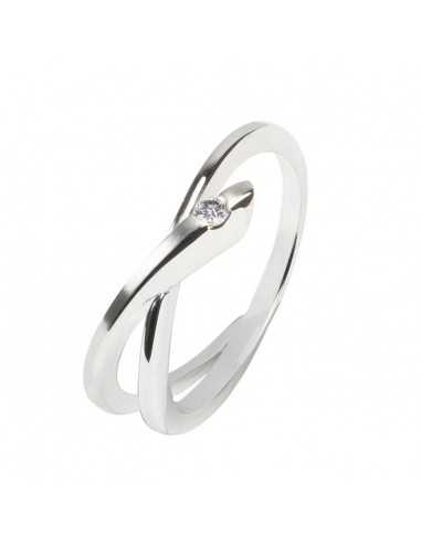 Anillo de Compromiso entrelazado de...