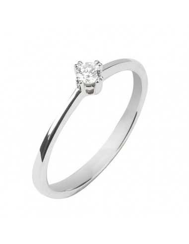 Anillo de pedida brillante con oro...